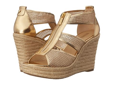 michael kors damita wedge yellow